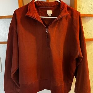 Rust Quarter Half Zip